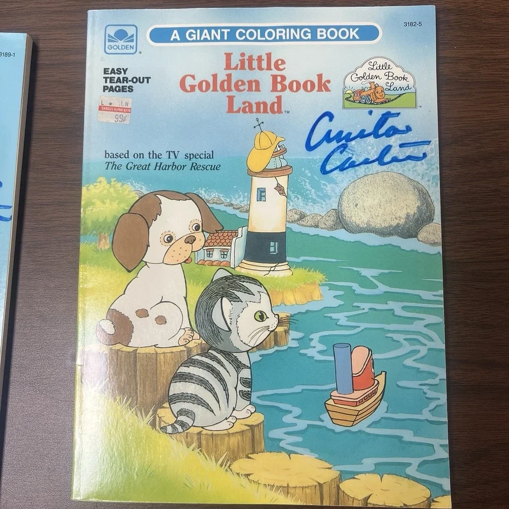 Lot Of 6 Vintage 1988 A Golden Book -‎ A Giant Coloring Book Preschool Unused